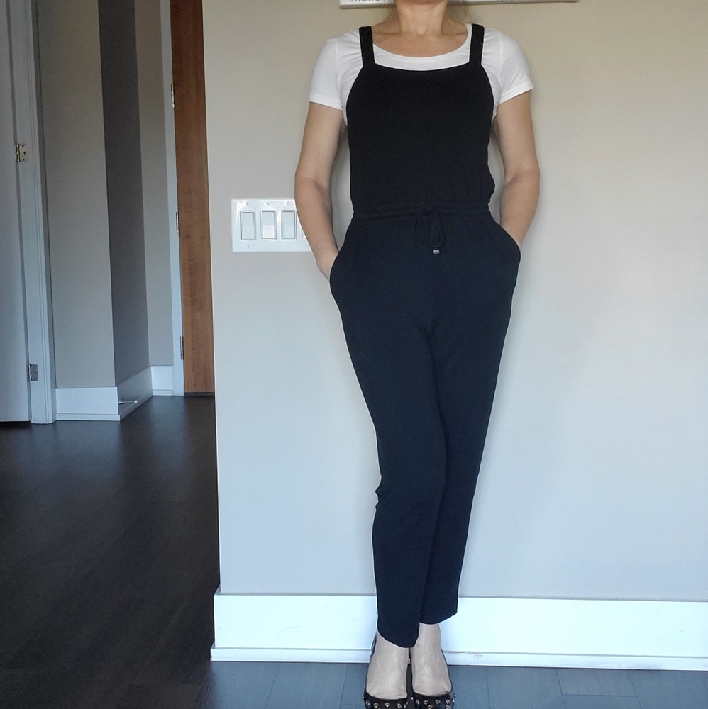 👑 2X HOST PICK 👑 Club Monaco Jersey Fabric Straps Jumpsuit - Picture 8 of 12